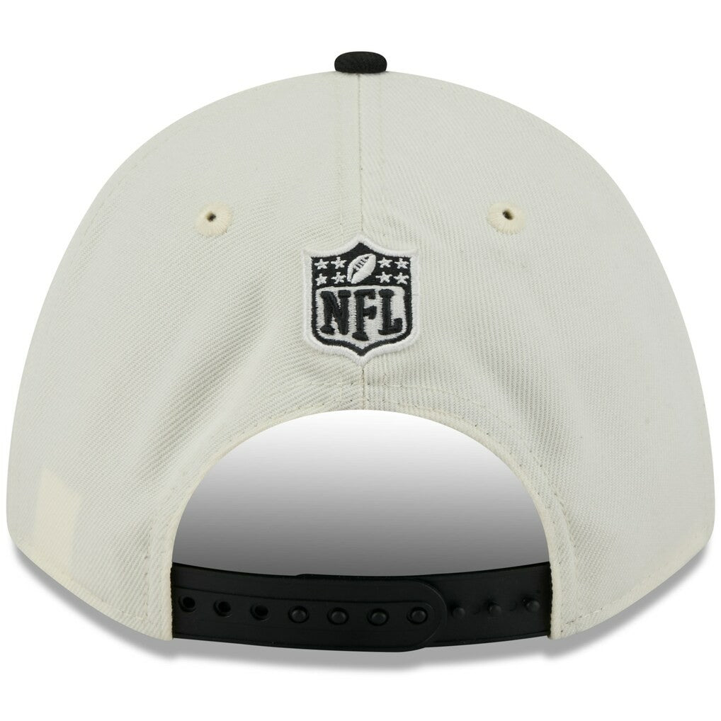 Cincinnati Bengals New Era 2025 NFL Draft 9FORTY A-Frame M-Crown Adjustable Hat - Cream/Black - NFL