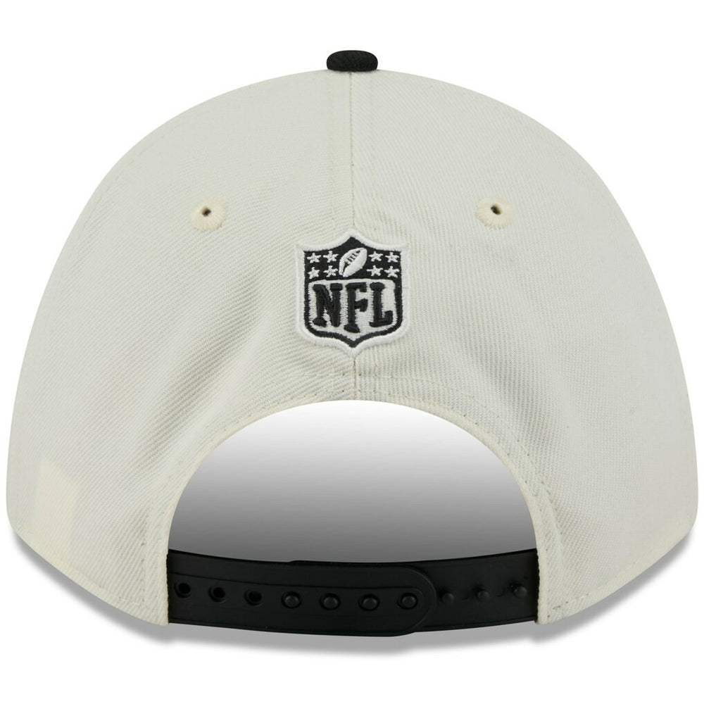 Cincinnati Bengals New Era 2025 NFL Draft 9FORTY A-Frame M-Crown Adjustable Hat - Cream/Black - NFL