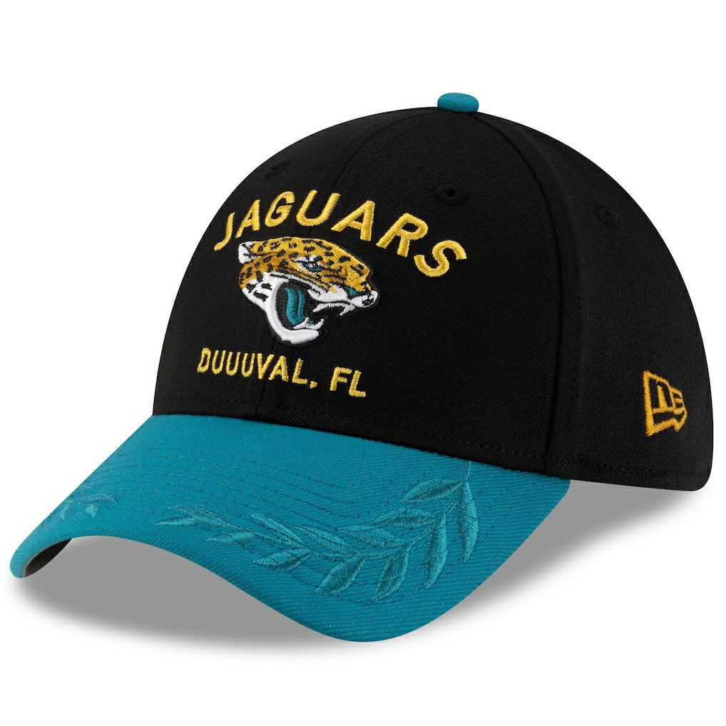 Jacksonville Jaguars New Era 2025 NFL Draft 39THIRTY Flex Hat - Black/Teal - NFL