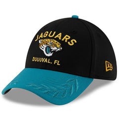 Jacksonville Jaguars New Era 2025 NFL Draft 39THIRTY Flex Hat - Black/Teal - NFL