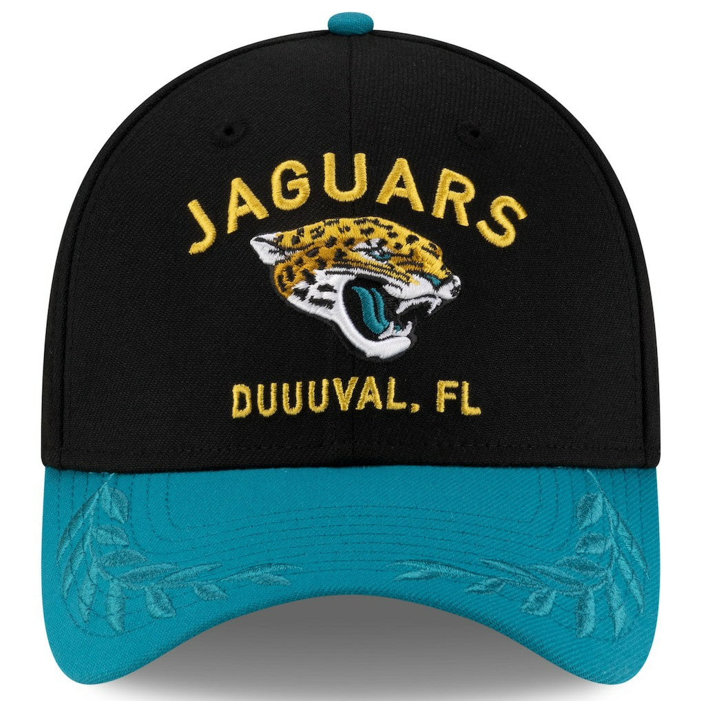Jacksonville Jaguars New Era 2025 NFL Draft 39THIRTY Flex Hat - Black/Teal - NFL