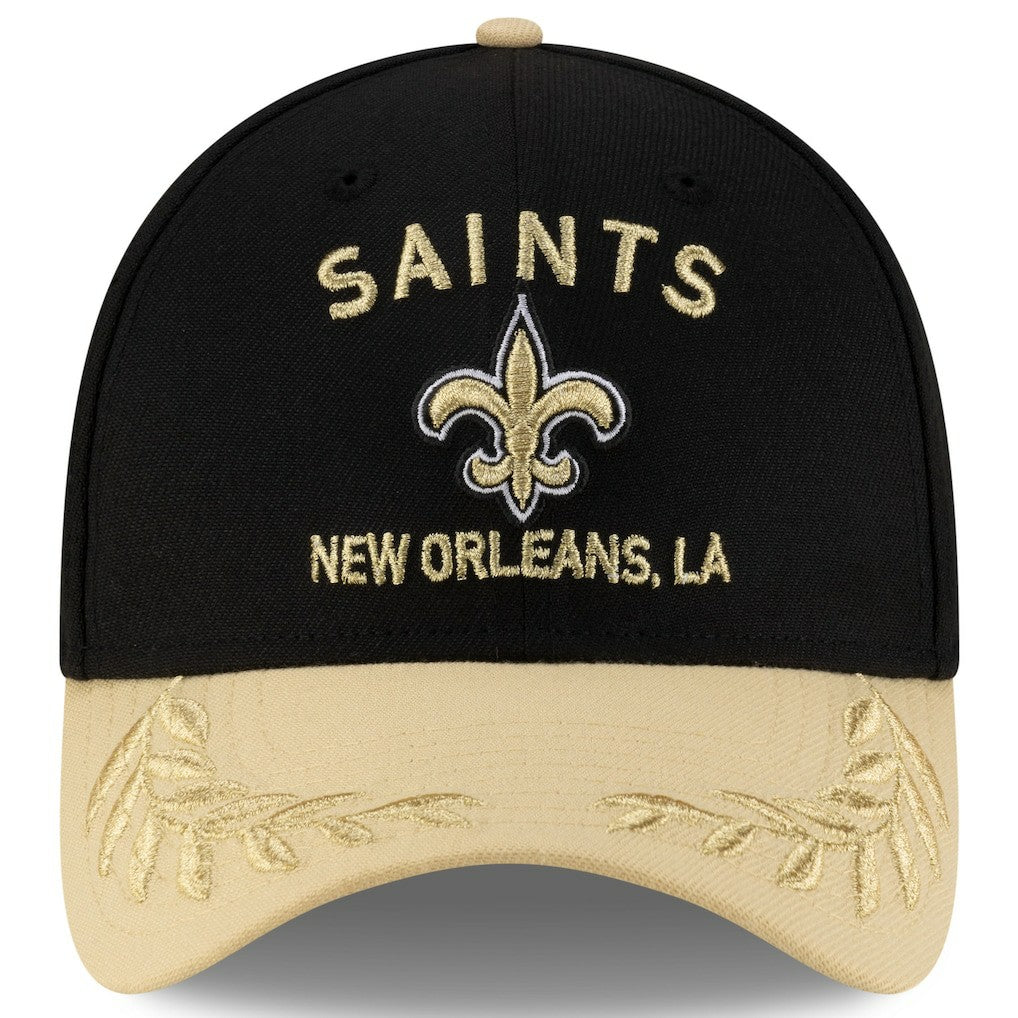 New Orleans Saints New Era 2025 NFL Draft 39THIRTY Flex Hat - Black/Gold - NFL