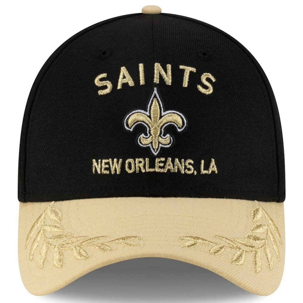 New Orleans Saints New Era 2025 NFL Draft 39THIRTY Flex Hat - Black/Gold - NFL