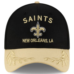 New Orleans Saints New Era 2025 NFL Draft 39THIRTY Flex Hat - Black/Gold - NFL