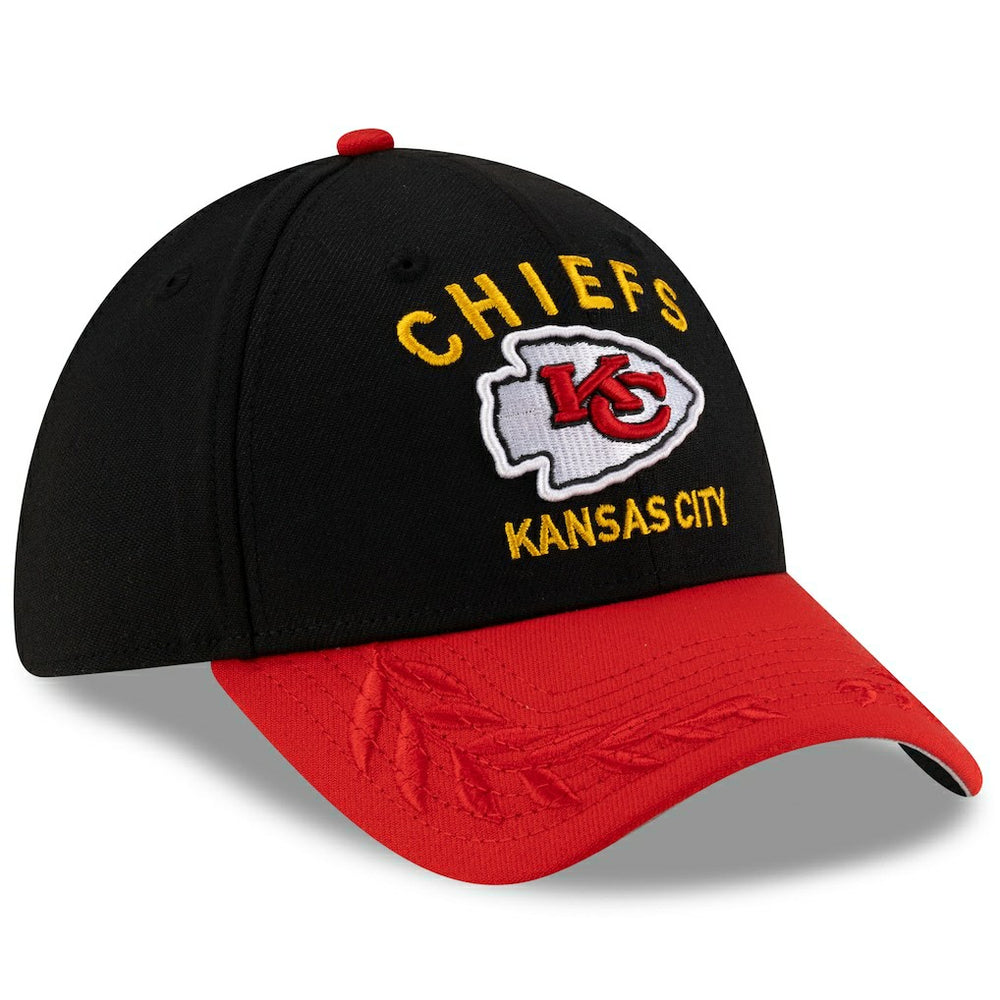 Kansas City Chiefs New Era 2025 NFL Draft 39THIRTY Flex Hat - Black/Red - NFL