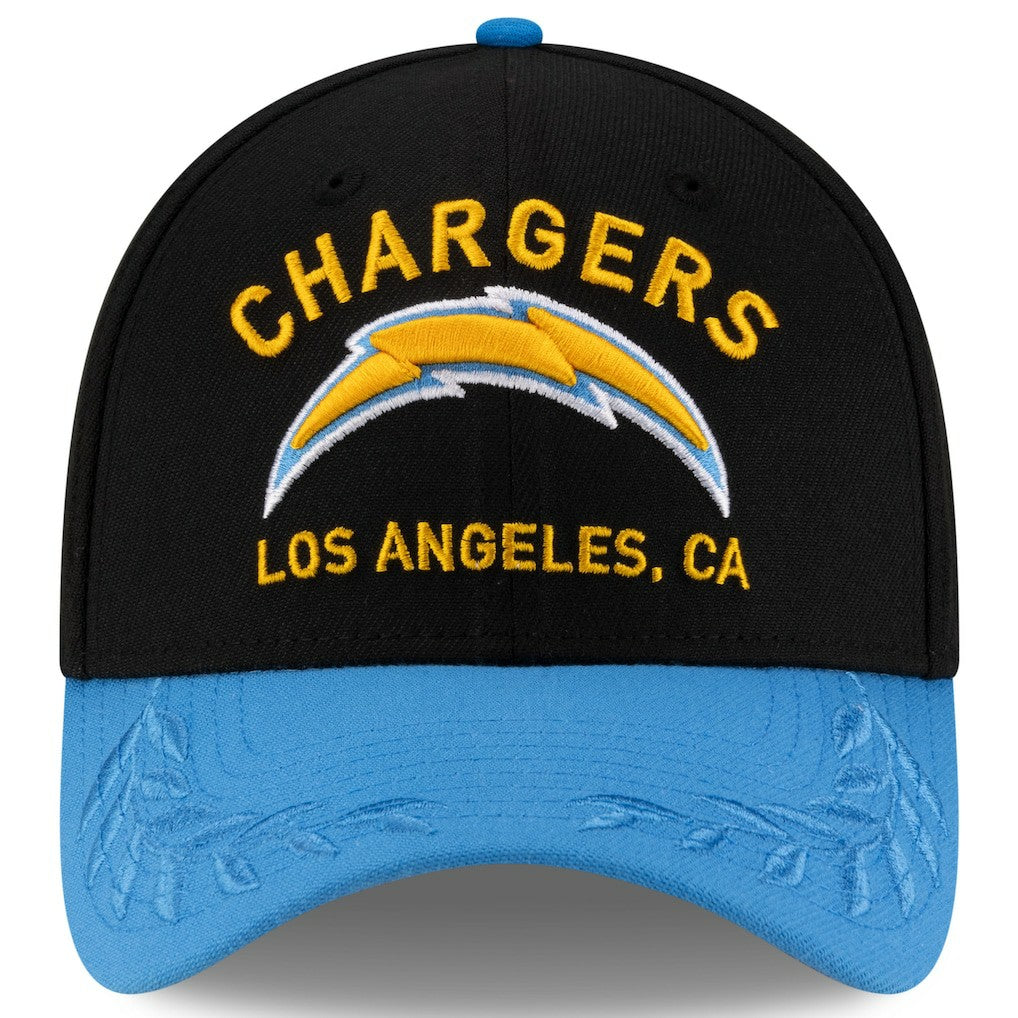 Los Angeles Chargers New Era 2025 NFL Draft 39THIRTY Flex Hat - Black/Powder Blue - NFL