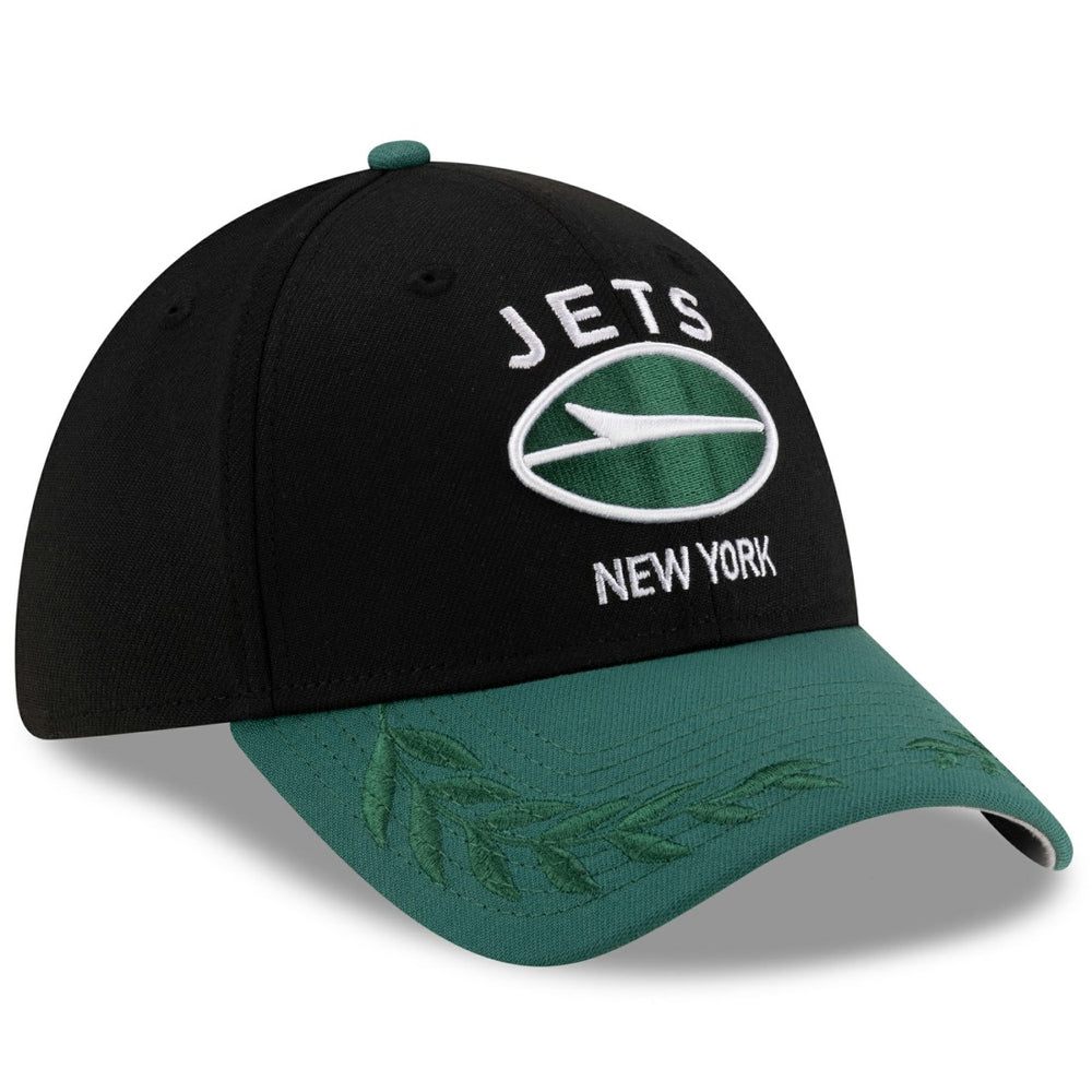 New York Jets New Era 2025 NFL Draft 39THIRTY Flex Hat - Black/Green - NFL