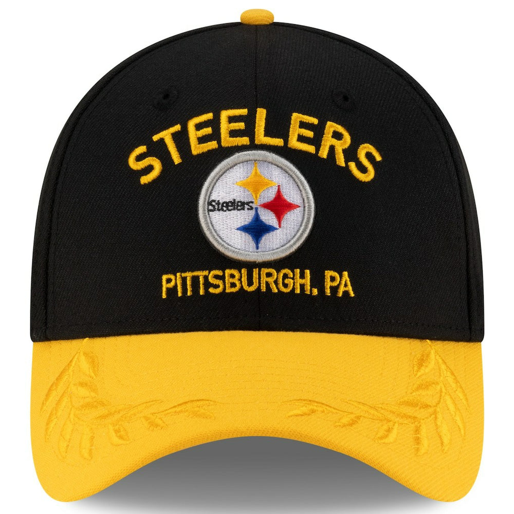 Pittsburgh Steelers New Era 2025 NFL Draft 39THIRTY Flex Hat - Black/Gold - NFL