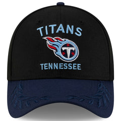 Tennessee Titans New Era 2025 NFL Draft 39THIRTY Flex Hat - Black/Navy - NFL