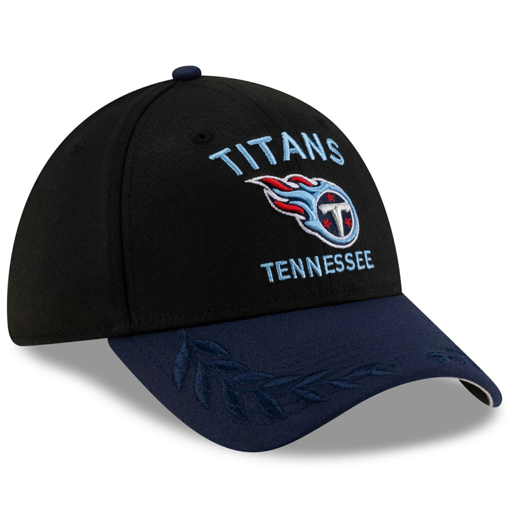 Tennessee Titans New Era 2025 NFL Draft 39THIRTY Flex Hat - Black/Navy - NFL