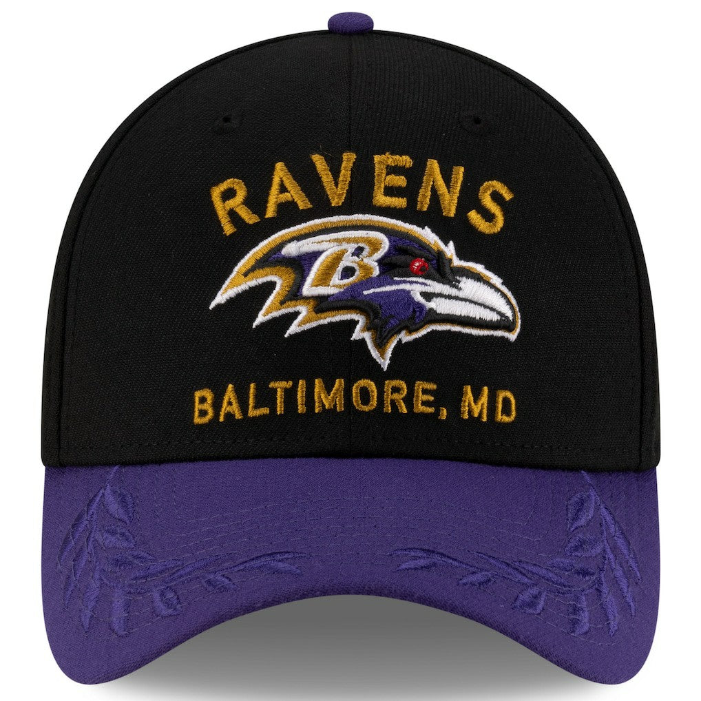 Baltimore Ravens New Era 2025 NFL Draft 39THIRTY Flex Hat - Black/Purple - NFL