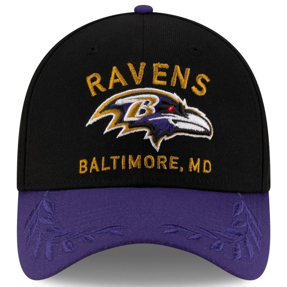 Baltimore Ravens New Era 2025 NFL Draft 39THIRTY Flex Hat - Black/Purple - NFL
