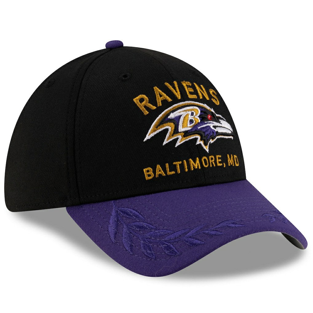 Baltimore Ravens New Era 2025 NFL Draft 39THIRTY Flex Hat - Black/Purple - NFL