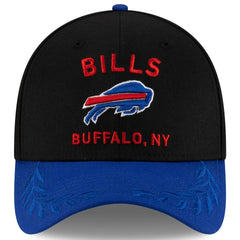 Buffalo Bills New Era 2025 NFL Draft 39THIRTY Flex Hat - Black/Royal - NFL