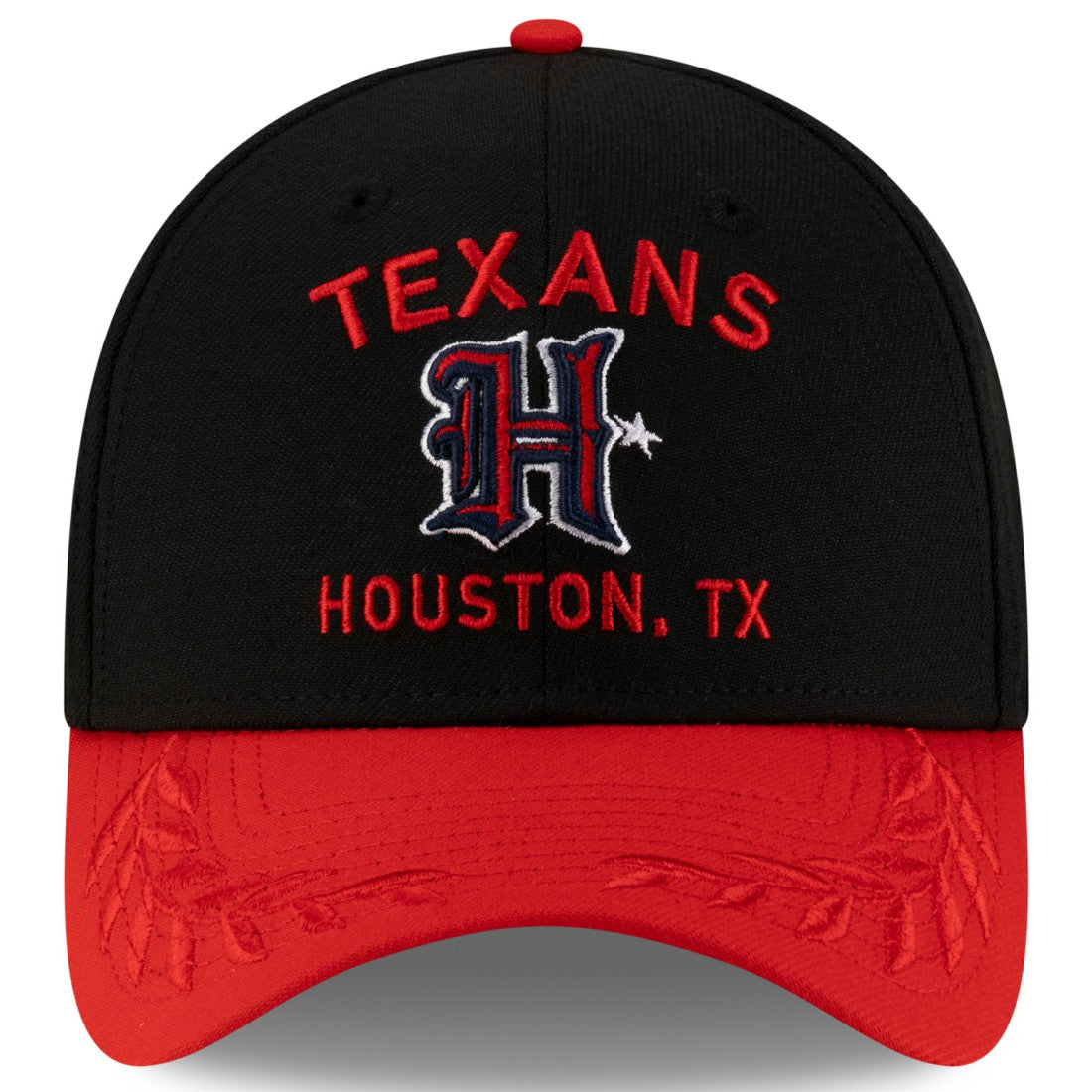 Houston Texans New Era 2025 NFL Draft 39THIRTY Flex Hat - Black/Red - NFL