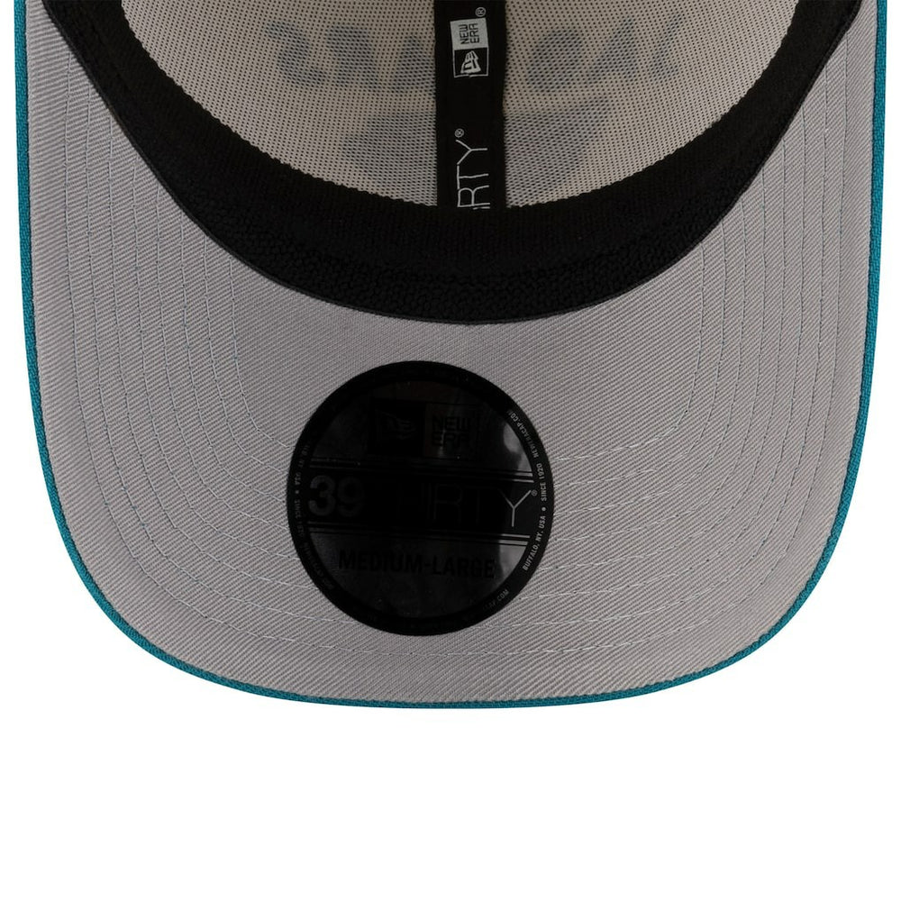 Jacksonville Jaguars New Era 2025 NFL Draft 39THIRTY Flex Hat - Cream/Teal - NFL