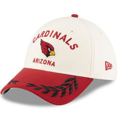 Arizona Cardinals New Era 2025 NFL Draft 39THIRTY Flex Hat - Cream/Cardinal - NFL