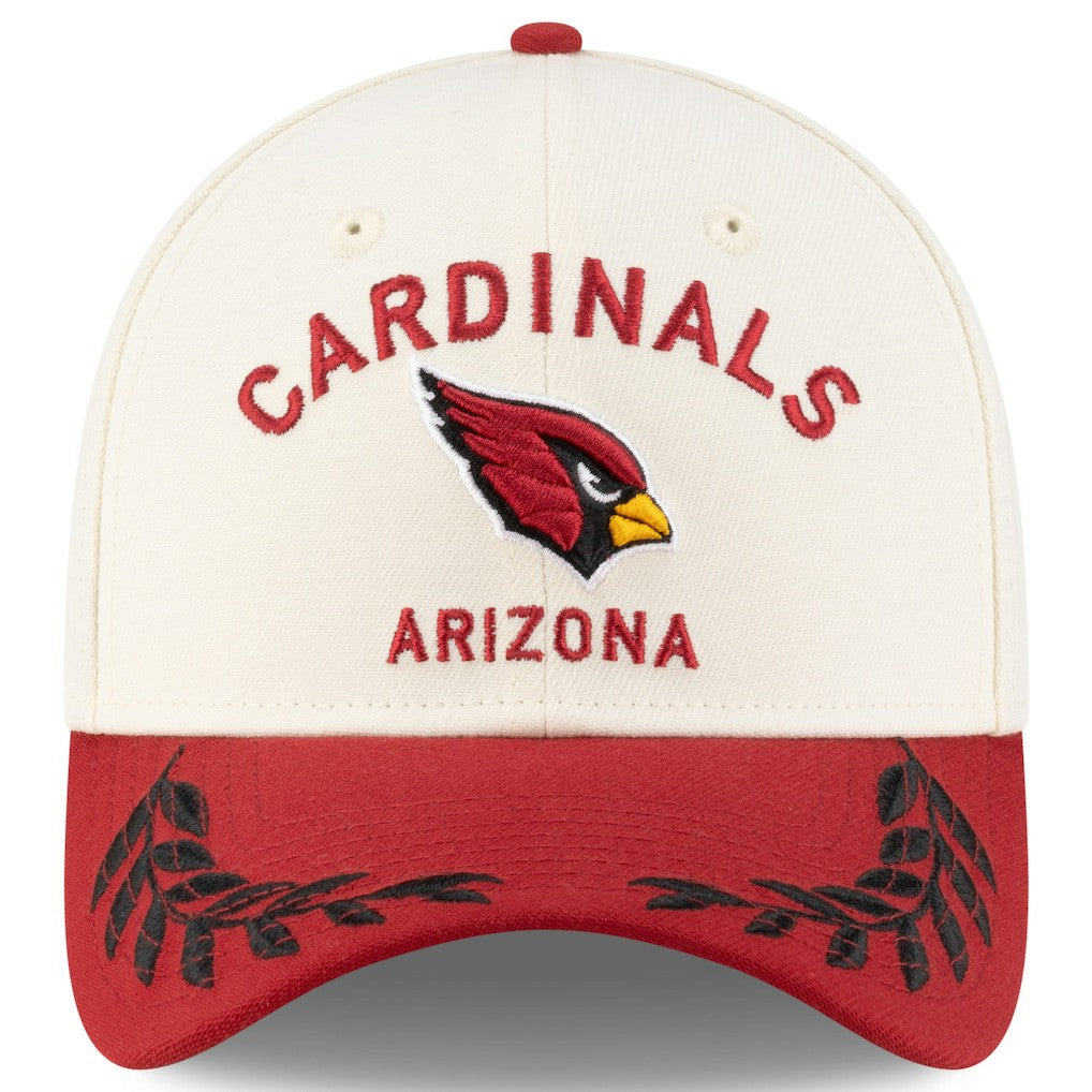 Arizona Cardinals New Era 2025 NFL Draft 39THIRTY Flex Hat - Cream/Cardinal - NFL