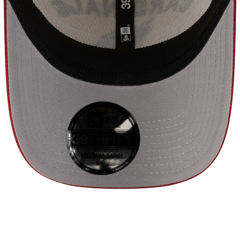 Arizona Cardinals New Era 2025 NFL Draft 39THIRTY Flex Hat - Cream/Cardinal - NFL