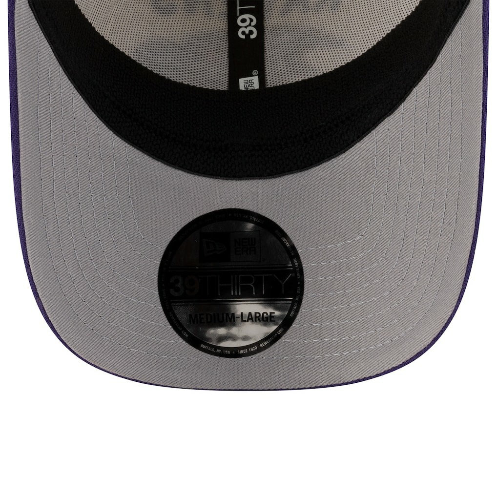 Baltimore Ravens New Era 2025 NFL Draft 39THIRTY Flex Hat - Cream/Purple - NFL