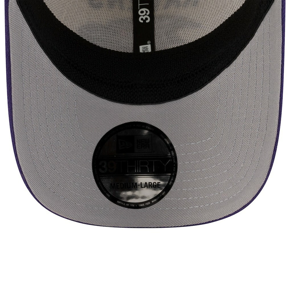 Baltimore Ravens New Era 2025 NFL Draft 39THIRTY Flex Hat - Cream/Purple - NFL