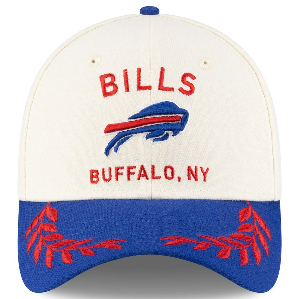 Buffalo Bills New Era 2025 NFL Draft 39THIRTY Flex Hat - Cream/Royal - NFL