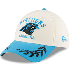 Carolina Panthers New Era 2025 NFL Draft 39THIRTY Flex Hat - Cream/Blue - NFL