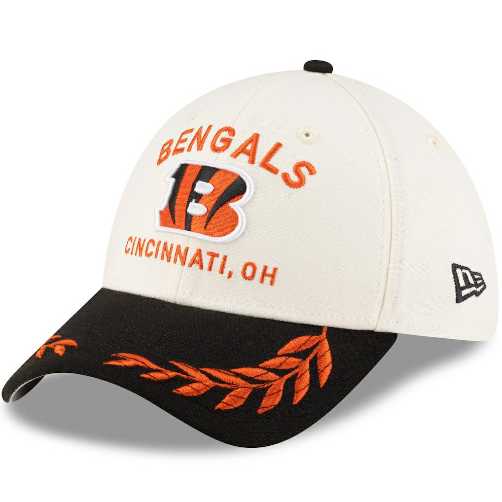 Cincinnati Bengals New Era 2025 NFL Draft 39THIRTY Flex Hat - Cream/Black - NFL