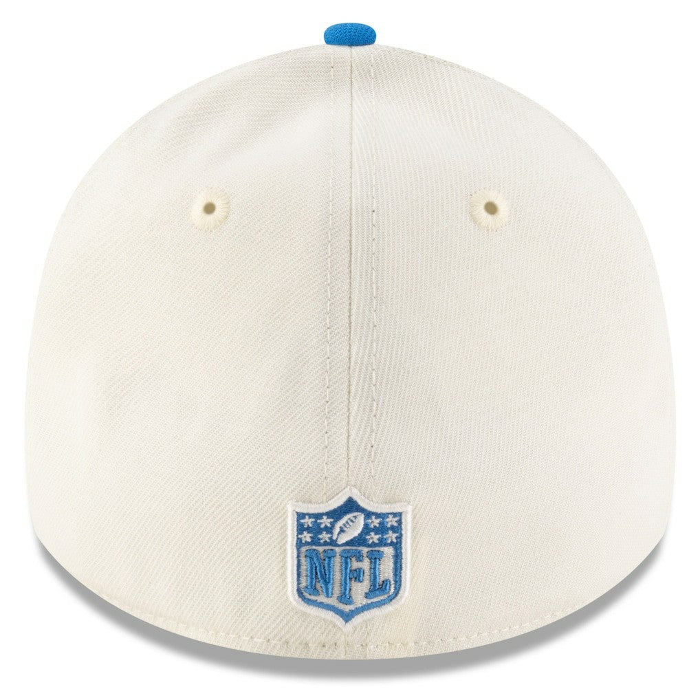 Detroit Lions New Era 2025 NFL Draft 39THIRTY Flex Hat - Cream/Blue - NFL