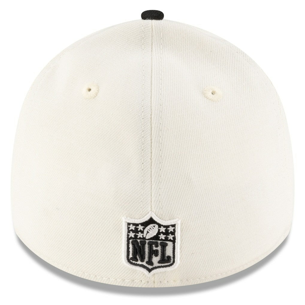 Pittsburgh Steelers New Era 2025 NFL Draft 39THIRTY Flex Hat - Cream/Black - NFL