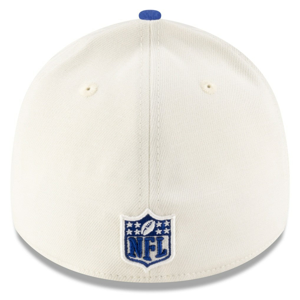 New York Giants New Era 2025 NFL Draft 39THIRTY Flex Hat - Cream/Royal - NFL