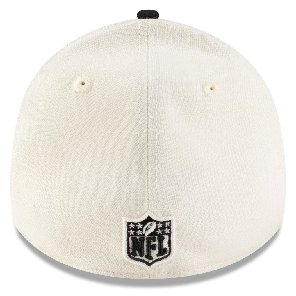 New Orleans Saints New Era 2025 NFL Draft 39THIRTY Flex Hat - Cream/Black - NFL