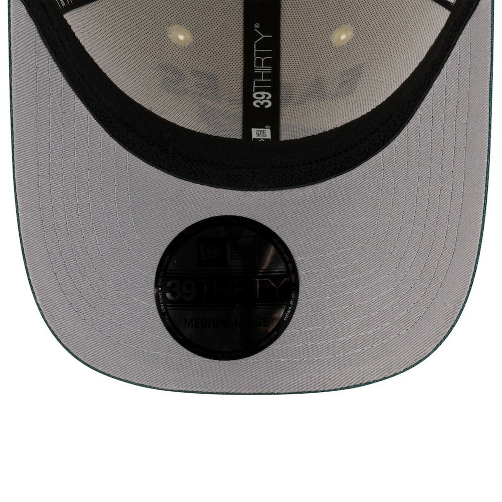 Philadelphia Eagles New Era 2025 NFL Draft 39THIRTY Flex Hat - Cream/Midnight Green - NFL