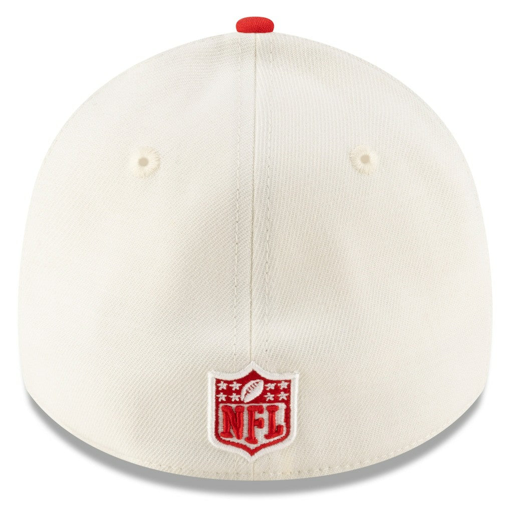 Kansas City Chiefs New Era 2025 NFL Draft 39THIRTY Flex Hat - Cream/Red - NFL