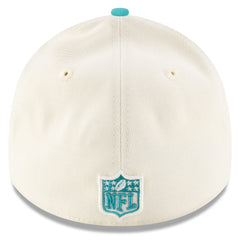Miami Dolphins New Era 2025 NFL Draft 39THIRTY Flex Hat - Cream/Aqua - NFL