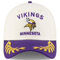 Minnesota Vikings New Era 2025 NFL Draft 39THIRTY Flex Hat - Cream/Purple - NFL