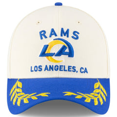 Los Angeles Rams New Era 2025 NFL Draft 39THIRTY Flex Hat - Cream/Royal - NFL