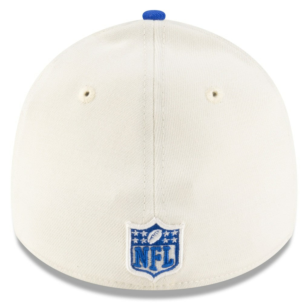 Los Angeles Rams New Era 2025 NFL Draft 39THIRTY Flex Hat - Cream/Royal - NFL