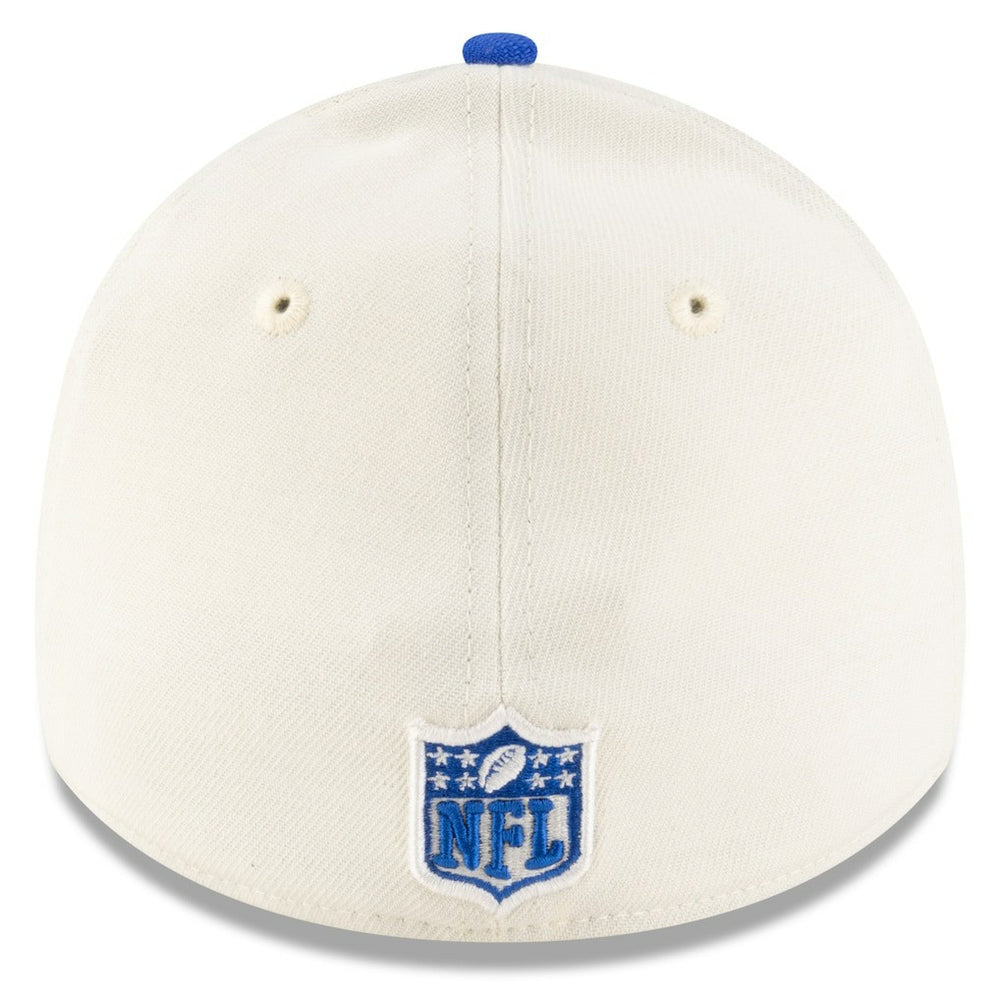 Los Angeles Rams New Era 2025 NFL Draft 39THIRTY Flex Hat - Cream/Royal - NFL