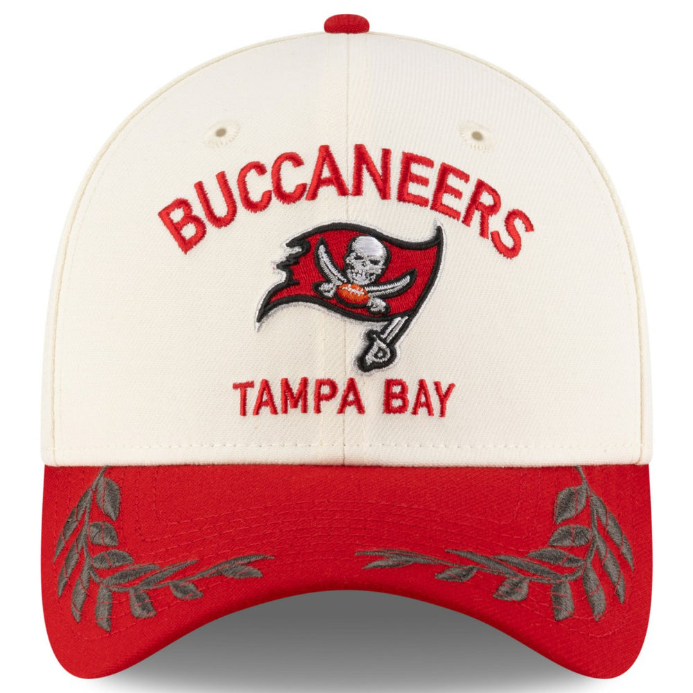 Tampa Bay Buccaneers New Era 2025 NFL Draft 39THIRTY Flex Hat - Cream/Red - NFL