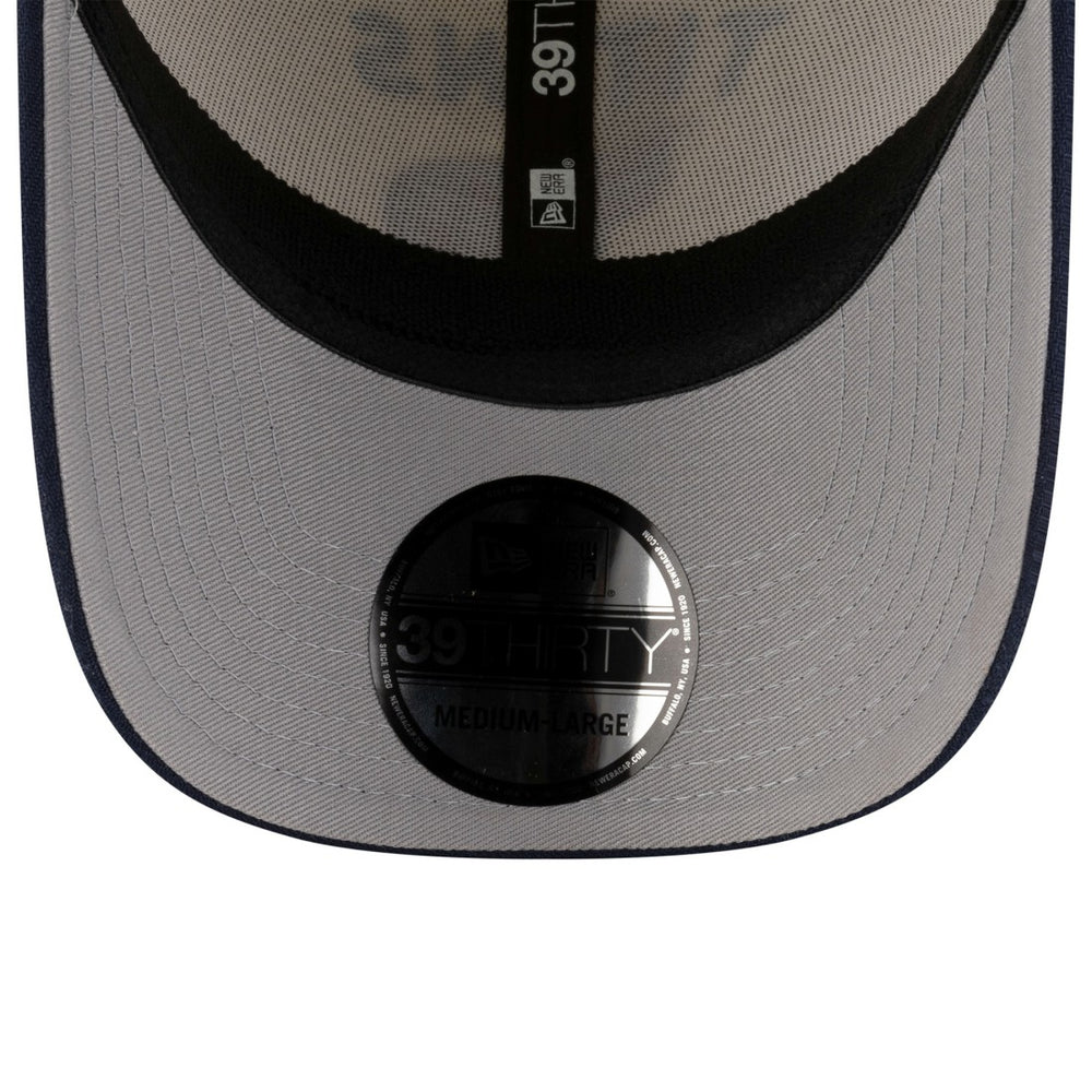 Tennessee Titans New Era 2025 NFL Draft 39THIRTY Flex Hat - Cream/Navy - NFL