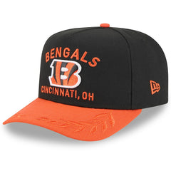 Cincinnati Bengals New Era Youth 2025 NFL Draft A-Frame 9FIFTY Snapback Hat - Black/Orange - NFL