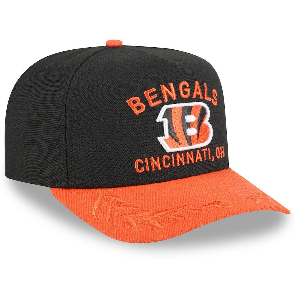 Cincinnati Bengals New Era Youth 2025 NFL Draft A-Frame 9FIFTY Snapback Hat - Black/Orange - NFL
