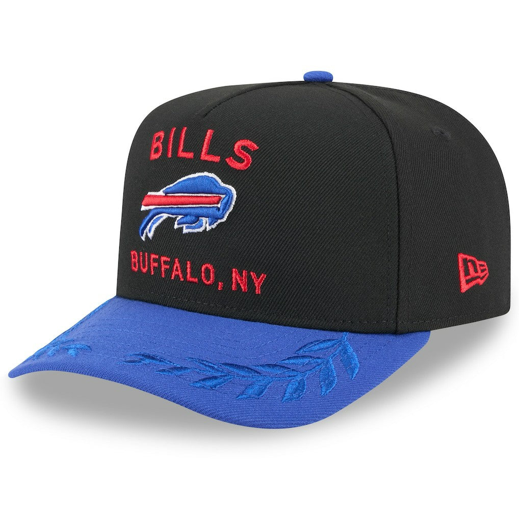 Buffalo Bills New Era Youth 2025 NFL Draft A-Frame 9FIFTY Snapback Hat - Black/Royal - NFL