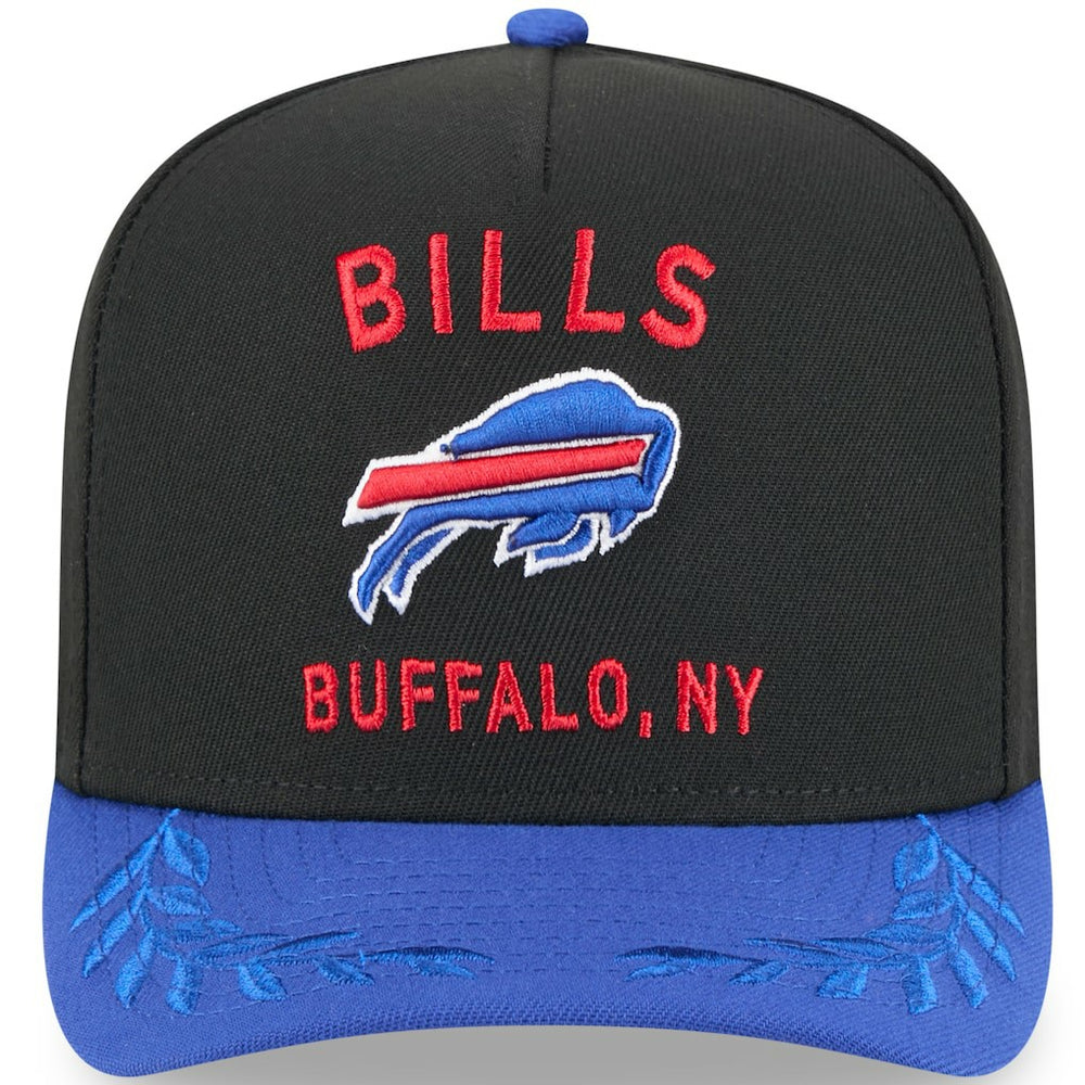 Buffalo Bills New Era Youth 2025 NFL Draft A-Frame 9FIFTY Snapback Hat - Black/Royal - NFL