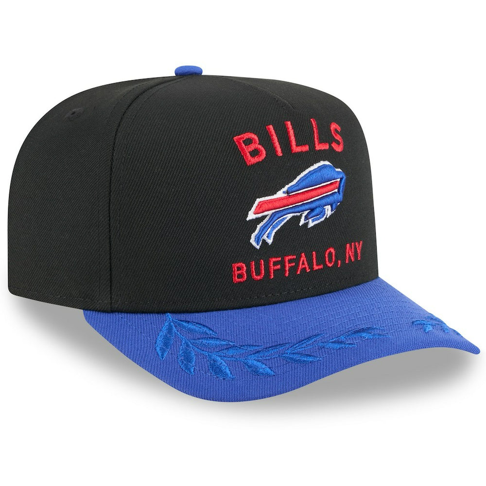 Buffalo Bills New Era Youth 2025 NFL Draft A-Frame 9FIFTY Snapback Hat - Black/Royal - NFL