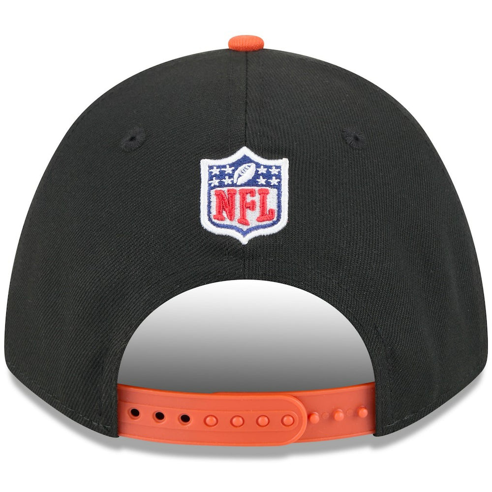 Cincinnati Bengals New Era Youth 2025 NFL Draft 9FORTY A-Frame M-Crown Adjustable Hat - Black/Orange - NFL