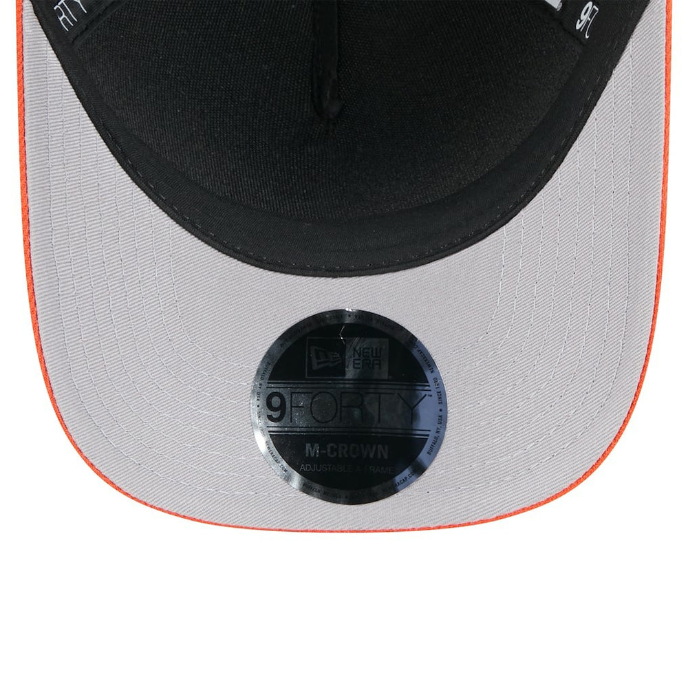 Cincinnati Bengals New Era Youth 2025 NFL Draft 9FORTY A-Frame M-Crown Adjustable Hat - Black/Orange - NFL