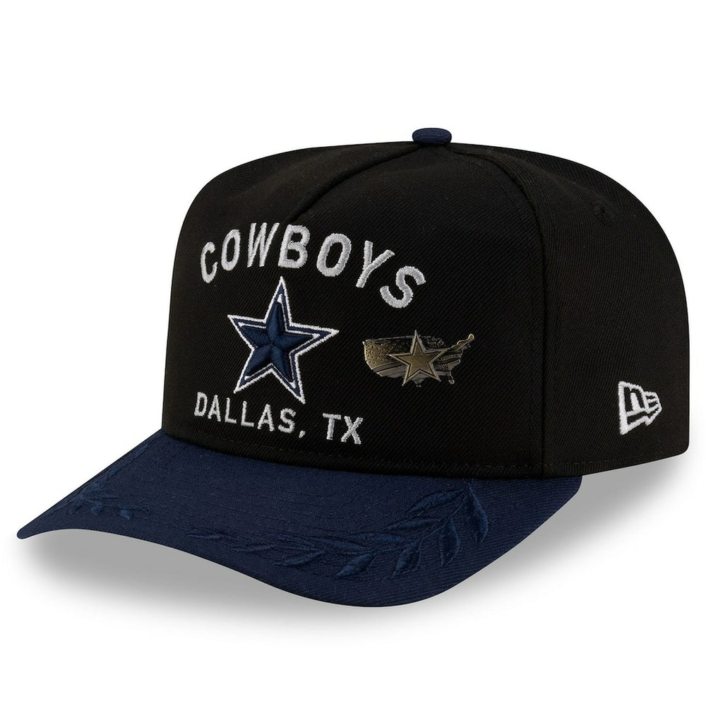 Dallas Cowboys New Era 2025 NFL Draft On Stage A-Frame 59FIFTY Fitted Hat - Black/Navy - NFL