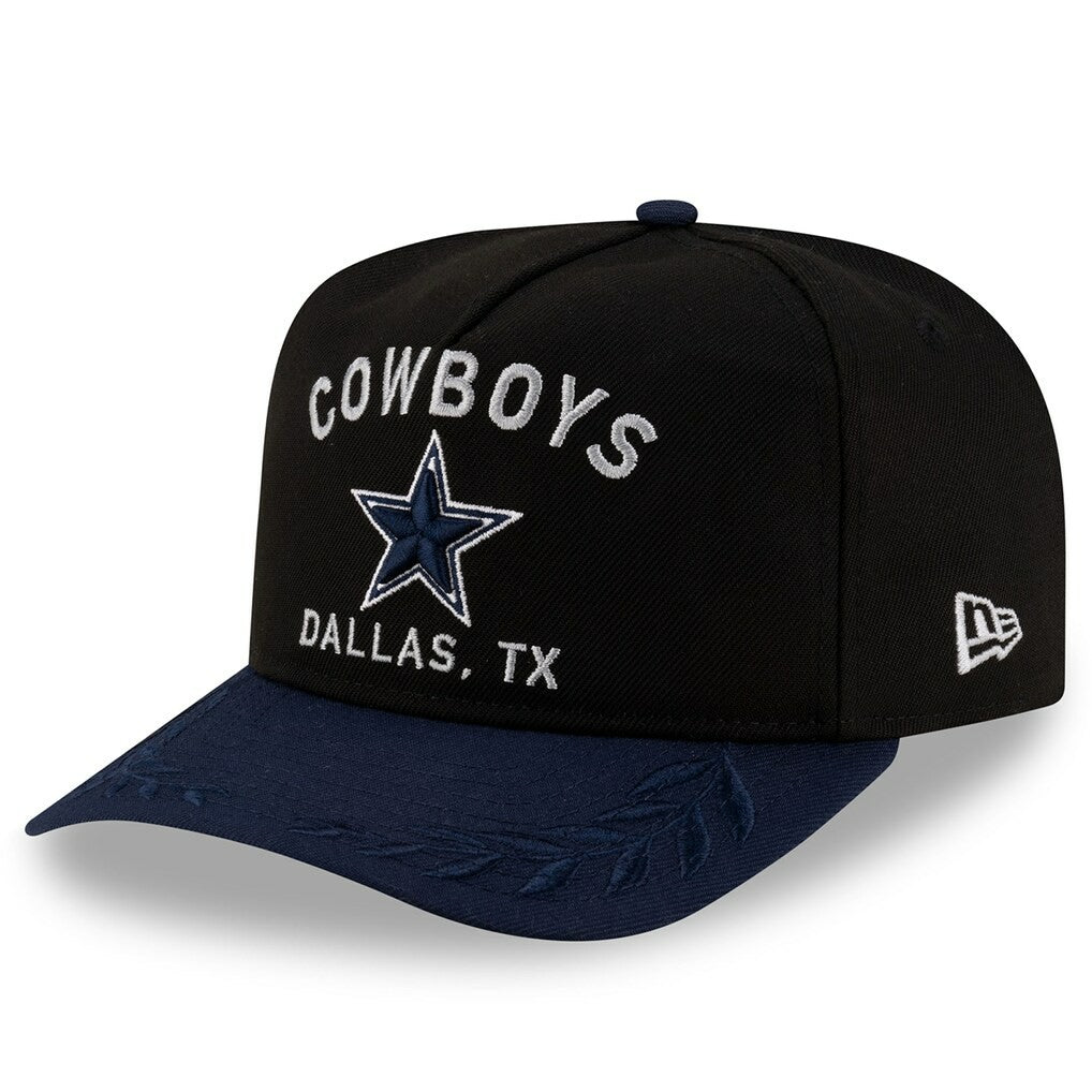 Dallas Cowboys New Era Youth 2025 NFL Draft A-Frame 9FIFTY Snapback Hat - Black/Navy - NFL